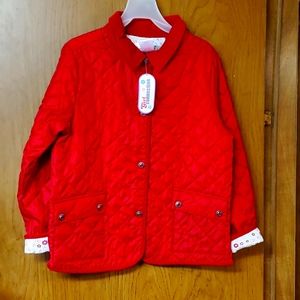 Girl Connection Light Weight Jacket Red New